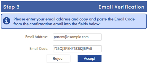 email code